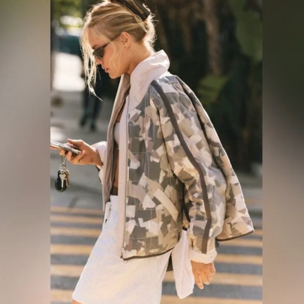 Free People Movement Pippa Packable Puffer Jacket in Tofu Combo - Picture 4 of 13